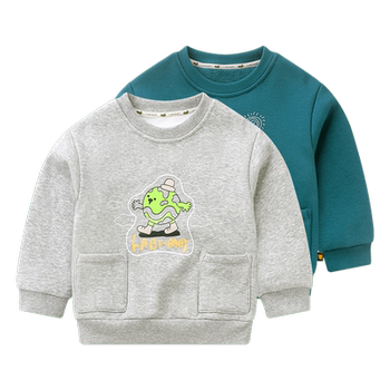 Rabbi men's and women's baby round neck tops