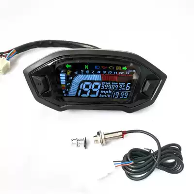 High-definition color screen M3 monkey locomotive knight car gear car modification LCD instrument 1-6 gears with ABS thermometer