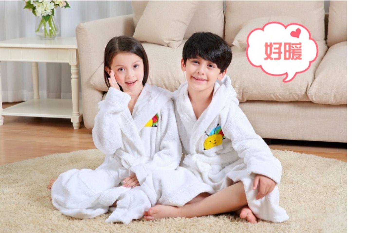 一 漫 Áo choàng cotton cho trẻ em 捻 Khăn yukata siêu dày trùm đầu mùa thu và mùa đông nam và nữ đồ ngủ trẻ em - Khăn tắm / áo choàng tắm khăn lau đầu