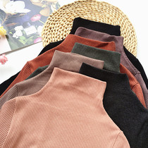 Pyrene Nuoshi single layer high collar base shirt Striped striped cotton top heating warm autumn coat single coat 10267