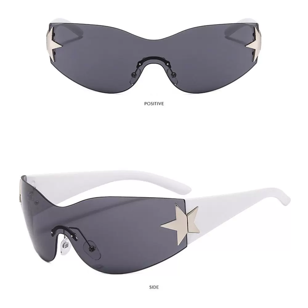 Очки солнцезащитные PUNK One PIECE SUNGLASSSES GOGGLE New Y2K RIMLESS SUN GLASSES