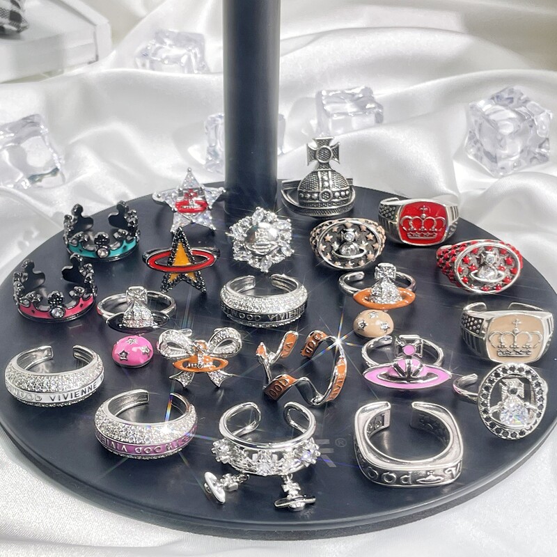 Sweet Cool Saturn Ring: Drip Glaze Planet Design for Edgy Style - Product image 6