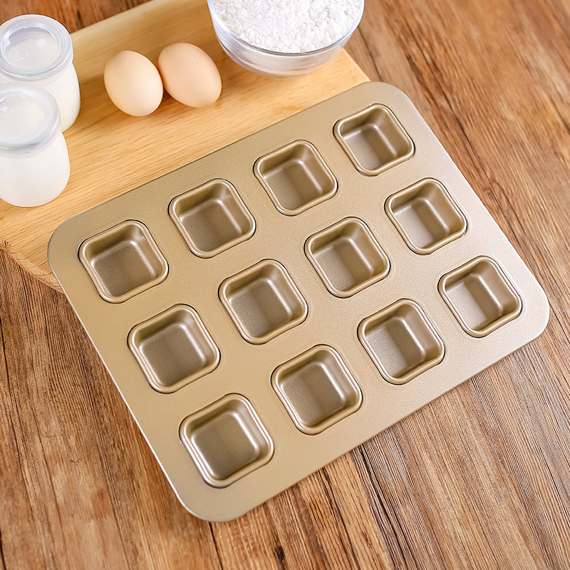 Buy 12 even cake mold Mini square cake mould brownie cake model