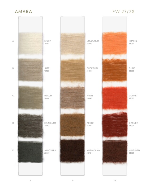 Hemisphere Topline/Amara Brushed Yarn/75% Cashmere 25% White Factory Silk Nm1/12 Count Can Be Worn Close to the Skin 50 Grams