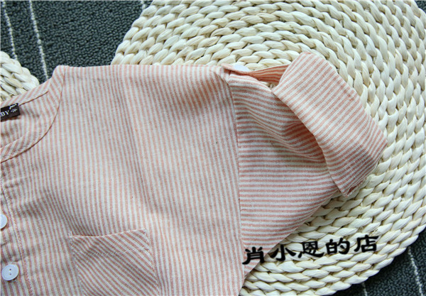 Chemise enfant à manche longue en lin - Ref 2083564 Image 48