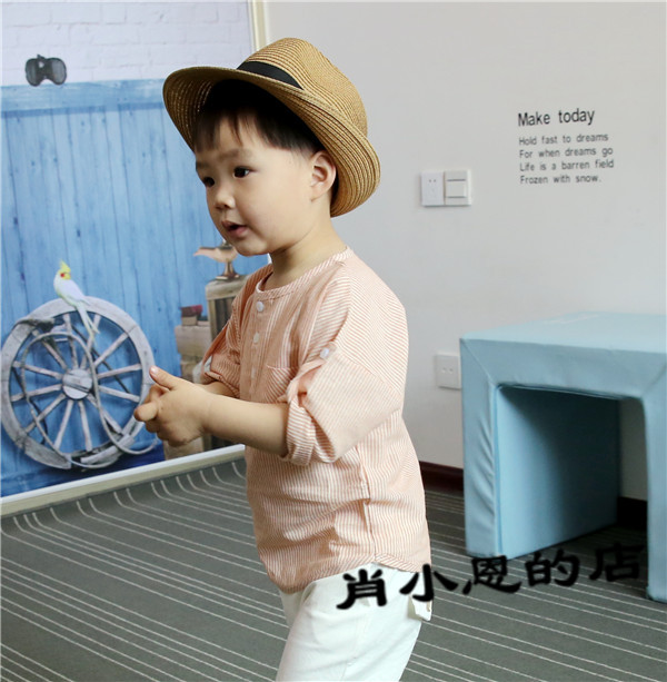 Chemise enfant à manche longue en lin - Ref 2083564 Image 30