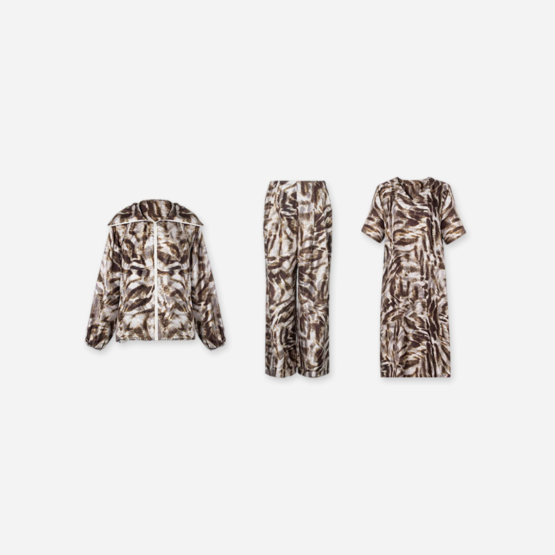Plus Size Women's Clothing for Chubby Girls 2026 Summer Leopard Print Silk Relaxed Wide-Leg Pants Super Stylish/Sun Protection Clothing/Dress Plus Size Women's Clothing for Chubby Girls 2026 Summer Leopard Print Silk Relaxed Wide-Leg Pants Super Stylish/Sun Protection Clothing/Dress