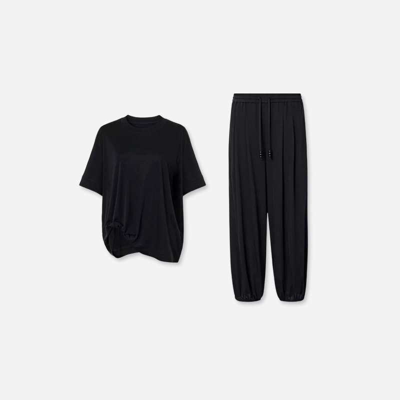 Plus Size Women's Clothing for Chubby Girls 2026 Summer Japanese Triacetate Slimming High-Waisted Stretch Casual Pants [Xiaoyouyou]
