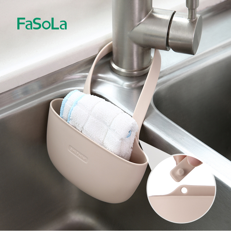 Fasola Kitchen Sink Drain Basket Faucet Hanging Bag Sink Storage Rack Bag Bathroom Storage Rack Hanging Bag Fasola Kitchen Sink Drain Basket Faucet Hanging Bag Sink Storage Rack Bag Bathroom Storage Rack Hanging Bag