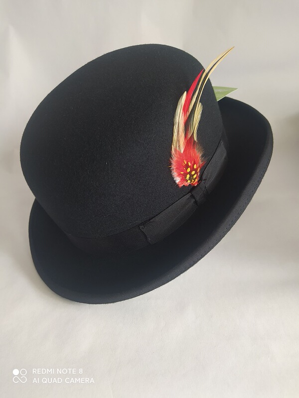 Poppin/Lockin/Dancer Street Dance Wool Jazz Fedora Round Top Presidential Hat Felt Denim