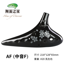 Taiwan TNG12 hole middle tone F tung flower Ocarina Millennium style elegant