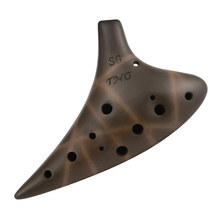 Taiwan TNG twelve-hole treble G G-tune 12SG purple sand boutique professional performance Ocarina