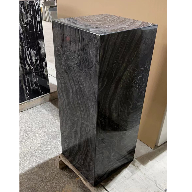 Natural wooden marble stone base Sculpture art decoration stage Living room exhibition hall sales room