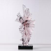 Modern abstract resin electroplating sculpture ornaments hotel engineering art decoration porch decoration porch decoration art