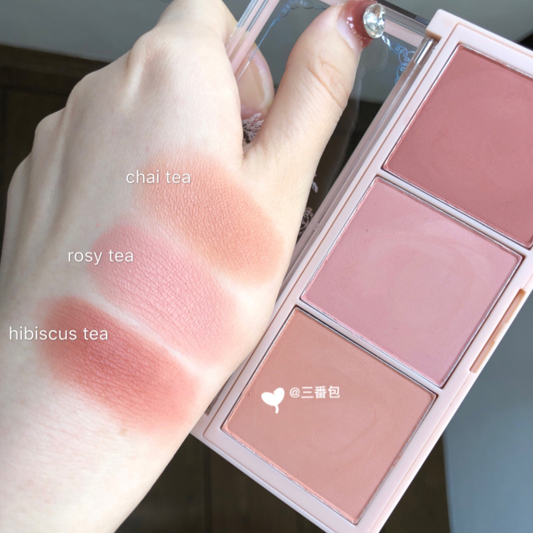Second season Korea IM MEME Autumn New Product Afternoon Tea Tricolor Blush Baking MLBB Color Spot