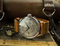 Ukrainian Maya◇vintage Soviet retro Maya calendar coin dial genuine leather mens mechanical watch