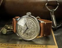 Ukrainian Watch㊣ vintage steampunk coin engraved skull face Soviet mechanical watch