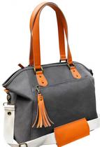 Canvas㊣Hong Kong hand-made special environmentally friendly Cotton Canvas Zipper Portable Shoulder Messenger Diaper bag