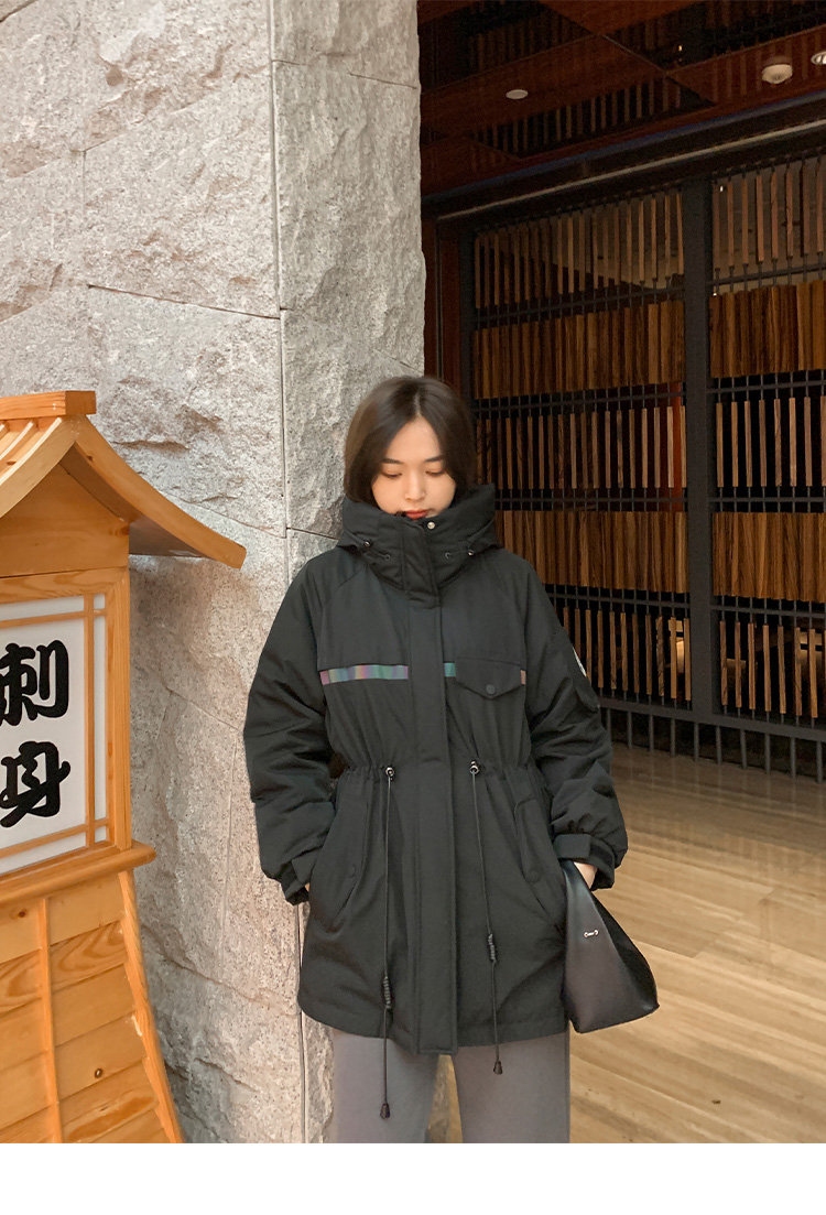 Lierkiss [charge down jacket] 90 white duck down hooded warm Parker down jacket