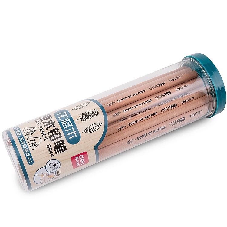 Able S944 log pencil triangle 2B pencil children elementary school children with sketching stationery shop 30 support