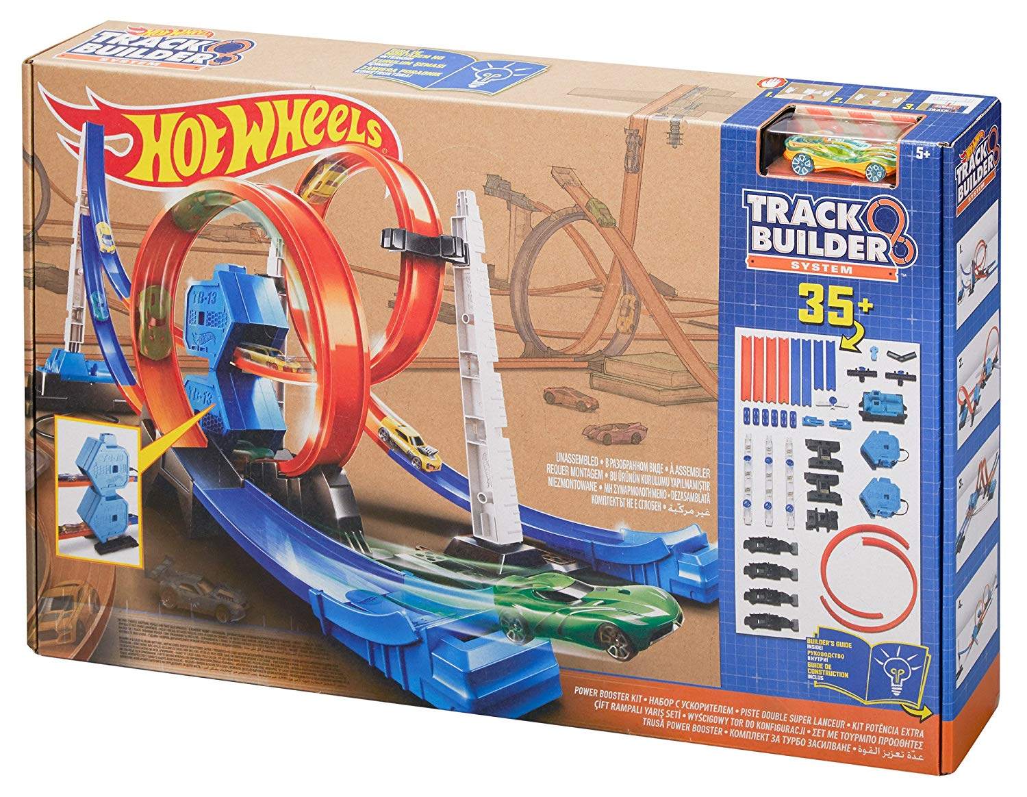 NEW Hot Wheels Track Builder System Power Booster Kit 2 Day Get