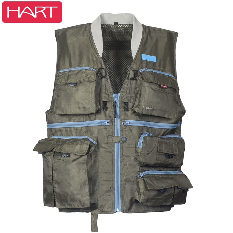 Good goods UK HART outdoor multi-bag vest men's waterproof speed dry fishing waistcoat Windproof Ultralight Photographic Kan Shoulder
