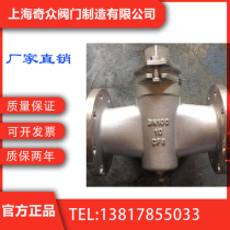 Stainless steel two-way plug valve