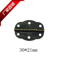 Five gold accessories antique style ancient bronze color lace hinge paper box wood case small case hinge 21 *30mm