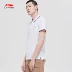 Li Ning ngắn tay xu hướng áo thun nam POLO áo sơ mi nam và nữ có cùng một nửa tay áo thể thao ve áo APLP005 - Áo polo thể thao Áo polo thể thao