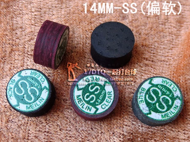 Bể bơi của Merrill cue đầu lớn đầu nhỏ 10 mm Anh snooker 14mm chín bóng kiểu Trung Quốc tám đầu đen