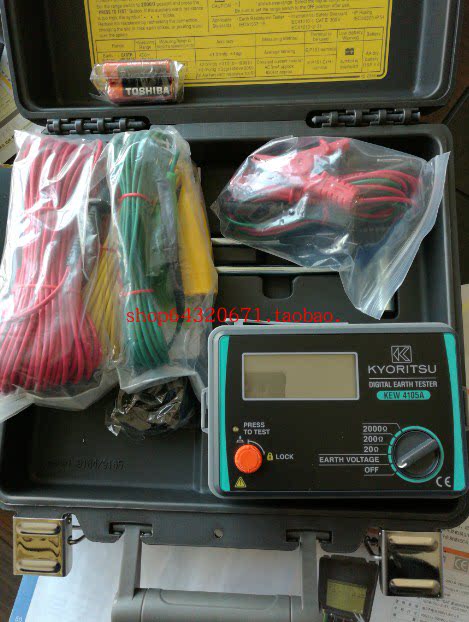 Co-Liqueerets KYORITSU ground resistance tester 4105AH ground resistance meter 4102AH test line