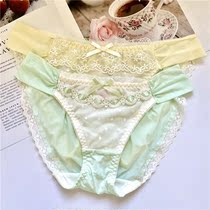 Summer new sexy low waist super delicate silky foreign trade underwear women without trace light milk silk lift