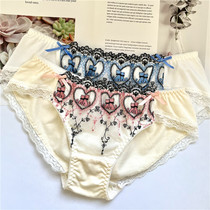 Full 49 yuan foreign trade Japanese embroidered Kitty cotton cotton little womens underwear