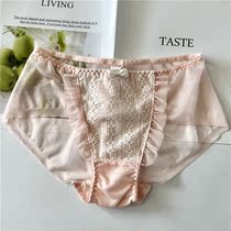 Large size seamless sexy middle waist super delicate silky foreign trade underwear women without trace light milk silk bag hip
