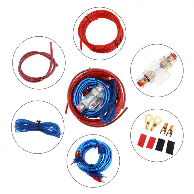 Car Acoustics High Turning Low Audio Converter Power Amplifier Low Sound Cannon Sleeve Wire Power Cord Audio Wire Fuse Pipe Liner