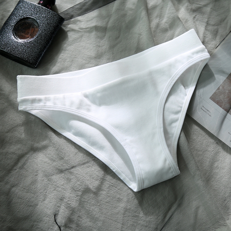 3 Pairs of Girls' Pure Cotton Low-Waist Summer Thin Cotton Sexy Hip-Lifting Large Size Triangle Shorts White