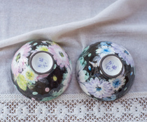 Spot Japanese Seto burn hand-painted and colorful plotched and colorful Japanese style rice bowls and wedding gifts