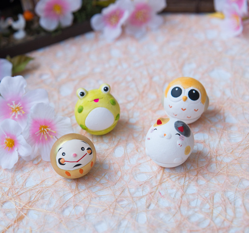 Spot Japan Dragon Tiger made handmade clay ornaments to attract happiness Travel frog wedding gift