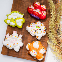 Spot Japan Kyoto Dragon Tiger For Handmade Clay Trick Fu Cute Little Cat Rabbit Magnet Fridge With convenient sticker