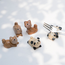 Spot Japanese pure handmade clay adorable matchmaking dog selling cute chopsticks shelf pens shelf
