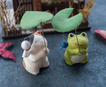 Spot Japan Kyoto Dragon Tiger as handmade gifts desktop ornaments doll frog cat wedding gift