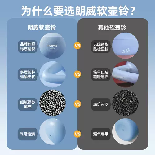 Гиря Langwei, мужская домашняя мягкая гантель для фитнеса, 8 кг, фитнес-подъемный чайник, чайник для метания колокольчика, оборудование для приседаний и качелей