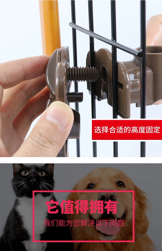 Richell Lichur Treo Uống Fountain Cat Dog Cat Lồng Cố định uống nước cho ăn Bát nước - Cat / Dog hàng ngày Neccessities