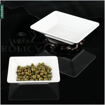 Fontaine Melamine Tableware Hotel Imitation Porcelain Tray 7 Inch Square Pan Special Dish Tray Western Dining Snack Dish Square P605