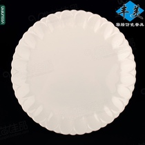 Fengmei Melamine Plate steak plate 9 inch lace fried rice plate cover cooking plate large plate chicken imitation porcelain fast food plate P139