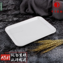 Sun and moon melamine A5 imitation porcelain tableware tea set water Cup European tray bread pan rectangular fast food plate 0216