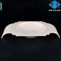 Fengmei special dish dish melamine tableware 12 inch imitation porcelain plate white anti-fall plastic soup plate bridge plate P082