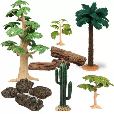 Big tree Small tree Wild landscaping scene model plant fake tree simulation animal set Accessories Children's toy gift