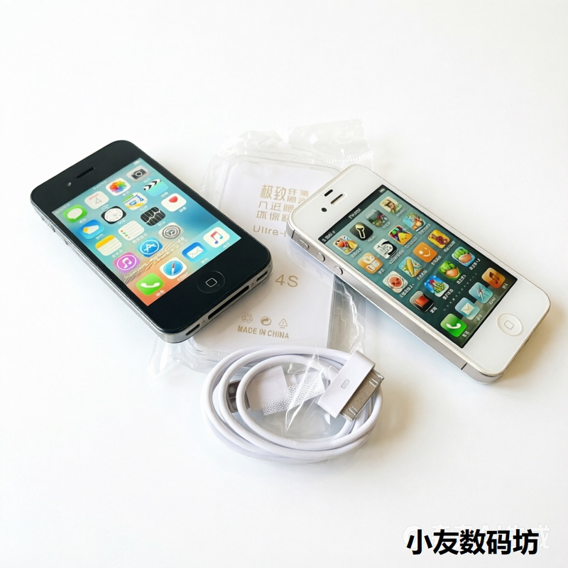 [Original Genuine] Apple 4S Classic Small-Screen Student Backup Phone for Listening to Music, Taking Photos, and Playing Games, Retro Handheld Device