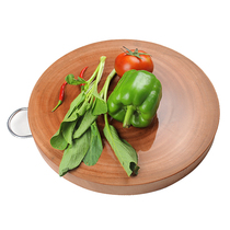 Peach Blossom Wood Cutting Board Solid Wood Domestic Chopping Block Thickening Case Board Whole Wood Kitchen Chopping Board Kitchen Chopping Board Thickened Vegetable Pier